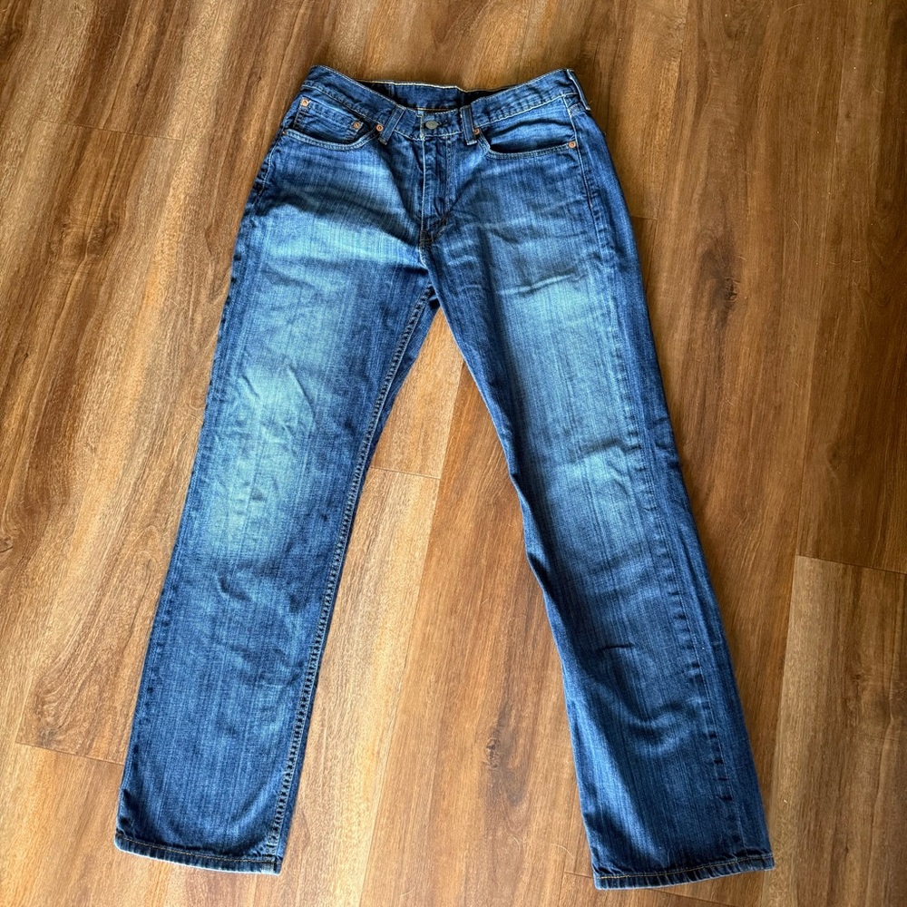 Levi's Men's Straight Fit Blue Jeans